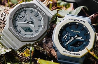 G-Shock Earth Tone GA-2110ET-2A & GA-2110ET-8A: Blue and White, Gray