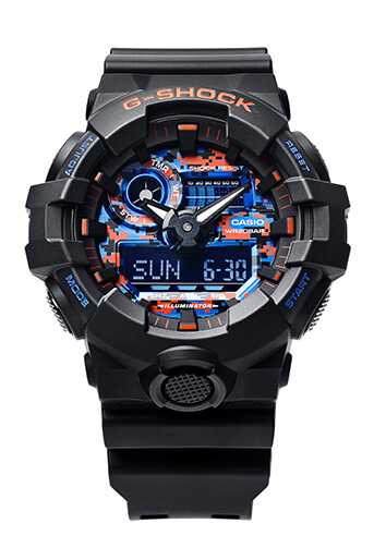 G shock deals orange blue