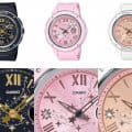 Baby-G Shooting Star Series with Swarovski Crystals: Black BGA-150ST-1A, Pink BGA-150ST-4A, White BGA-150ST-7A