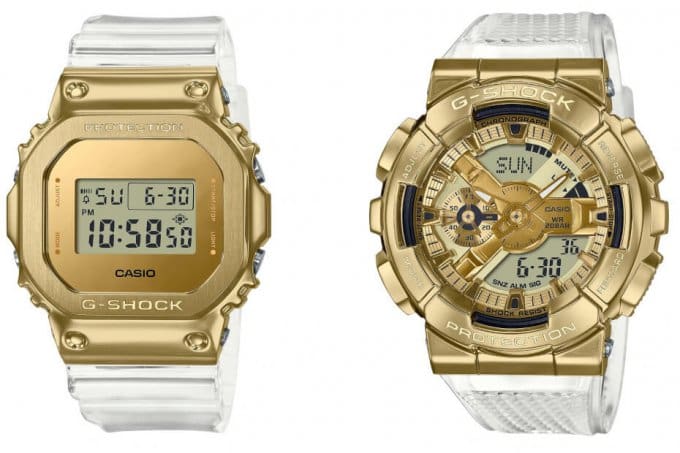 G-Shock Metal Skeleton Gold Series: GM-5600SG-9, GM-6900SG-9, GM-110SG-9A