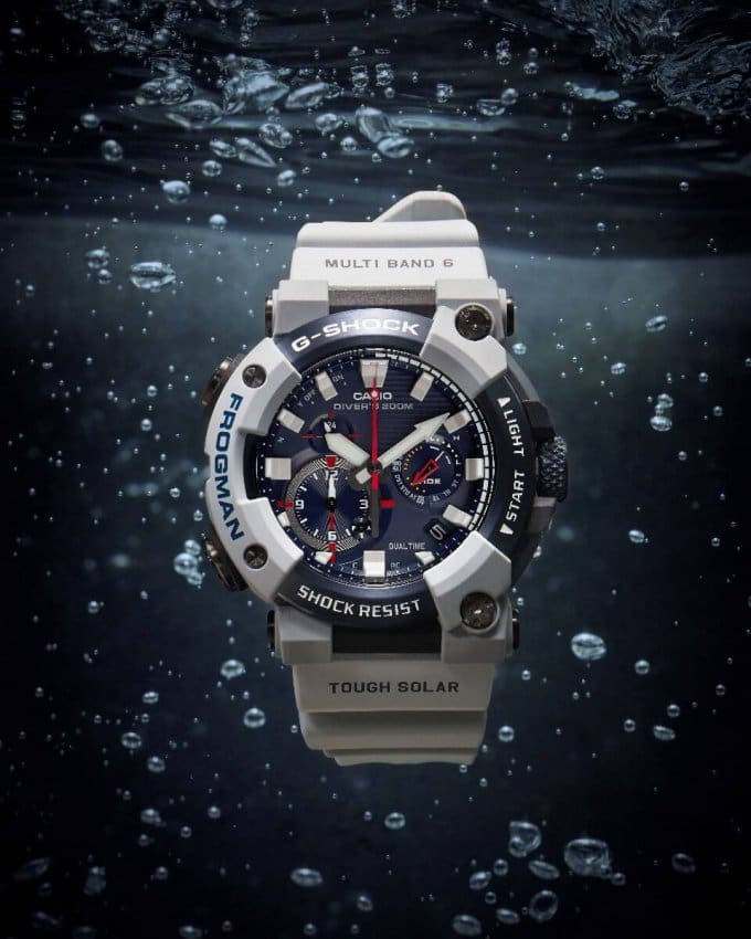 Royal Navy x G-Shock Frogman GWF-A1000RN-8A Underwater