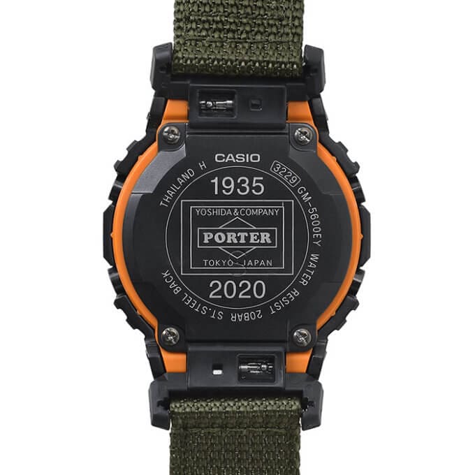 Porter x G-Shock GM-5600 GM-5600EY-1JR Case Back