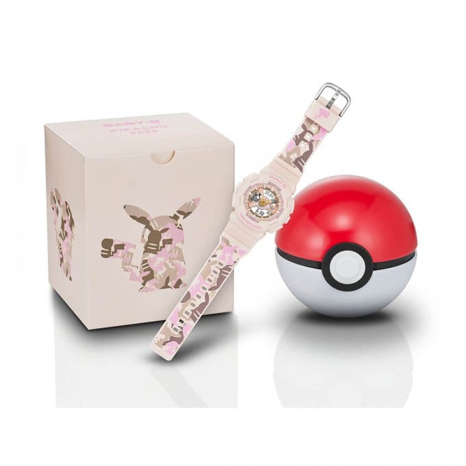 Pikachu x Baby-G BA-110PKC-4A Poke Ball Case and Box