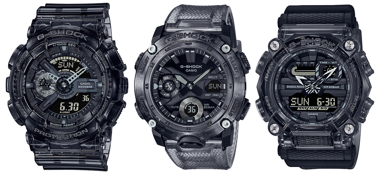 G-Shock Transparent Pack including GA-2100SKE-7A