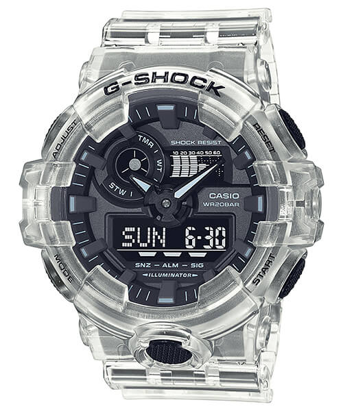 Casio G-Shock Reloj Skeleton Series GA-2100SKE-7AJF Hombre Transparente,  Moderno