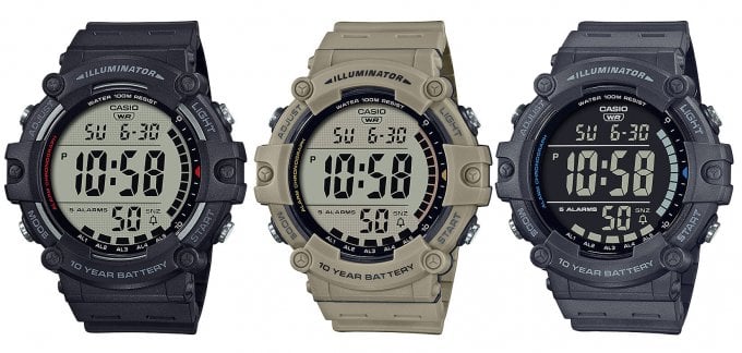 Casio AE-1500WH: Wide Face with10-Year Battery & 100M WR