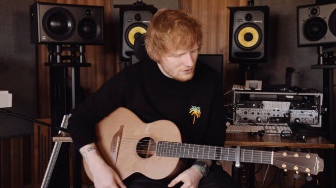 Ed Sheeran wearing G-Shock DW-6900 (DW6900JM20-8) in Afterglow Acoustic Music Video