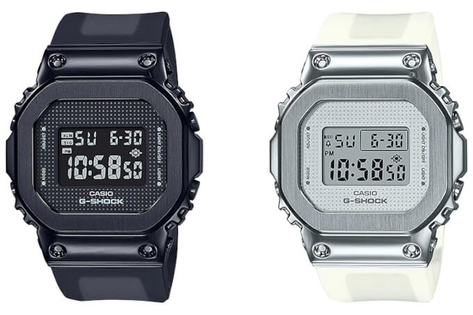 G-Shock GM-S5600SB-1 and GM-S5600SK-7