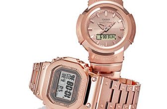 G-Shock GMW-B5000GD-4 & AWM-500GD-4A: Full Metal Rose Gold IP, Rose Gold Ingot