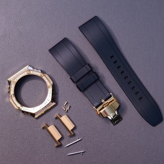 Casioak MOD 3Gen Conversion Kit Metal Bezel&Rubber Strap For GShock