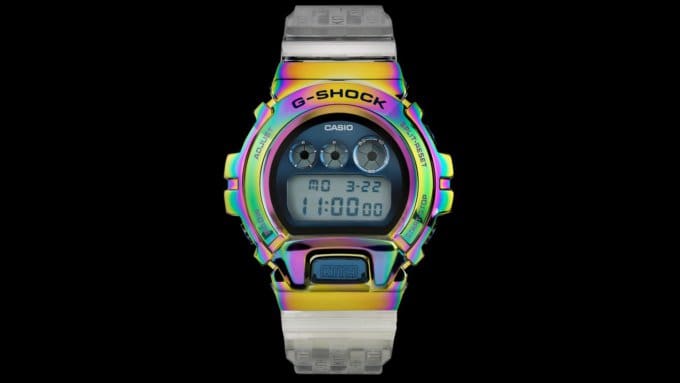 KITH x G-Shock GM-6900 with Rainbow IP Bezel for 2021