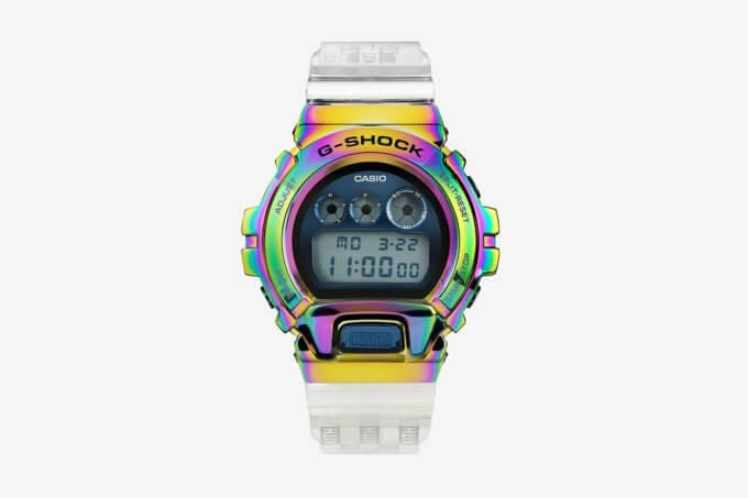 KITH x G-Shock GM-6900 with Rainbow Bezel for 2021 10th Anniversary