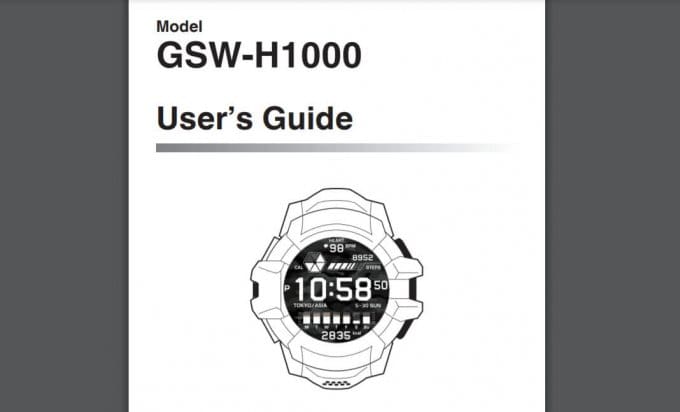 G-Shock GSW-H1000 English Manual