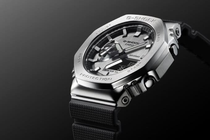 G-Shock GM-2100 Metal-Covered Stainless Steel "CasiOak"