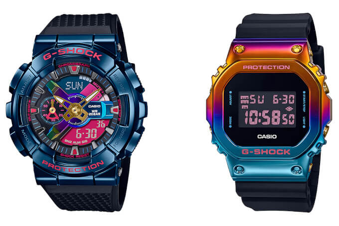 G-Shock GM5600SN-1 with Rainbow IP now available in U.S.A. (Also GM-110SN-2A, GM-5600SN-1 for Asia)