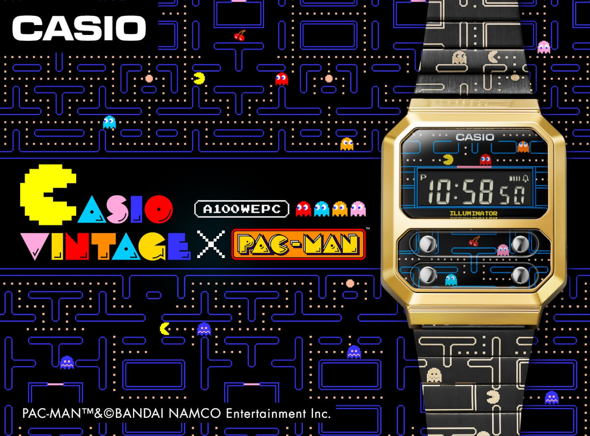 Pac Man X Casio Vintage A100wepc 1b Collaboration Watch G Central G Shock Watch Fan Blog