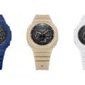 G-Shock adds blue, beige, and white to the GA-2100 series