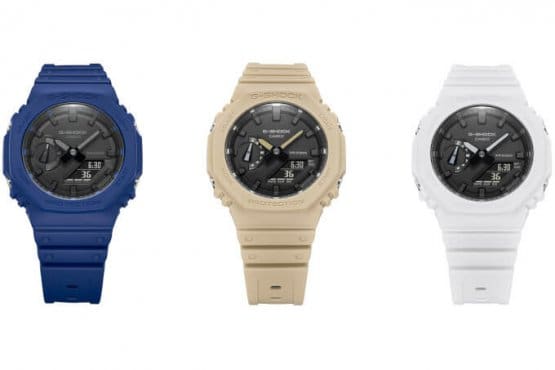 G-Shock bổ sung thêm màu xanh lam, màu be và màu trắng cho dòng GA-2100