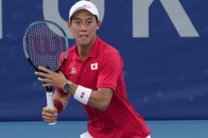 Tennis player Kei Nishikori wears G-Shock at Tokyo Olympics