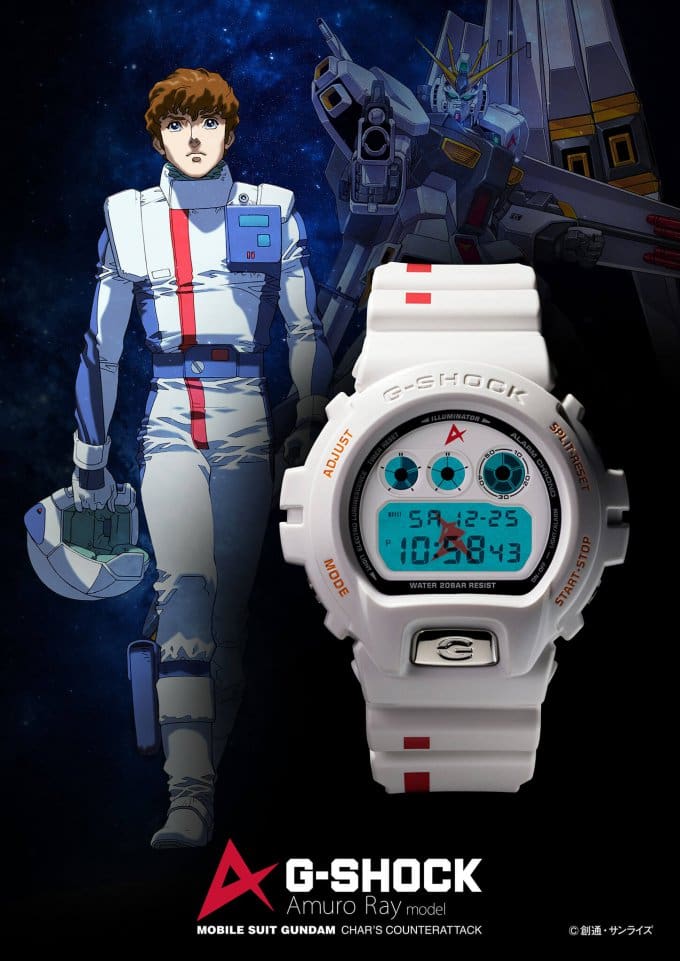 Gundam Fan Club G-Shock DW-6900 Amuro Ray Model