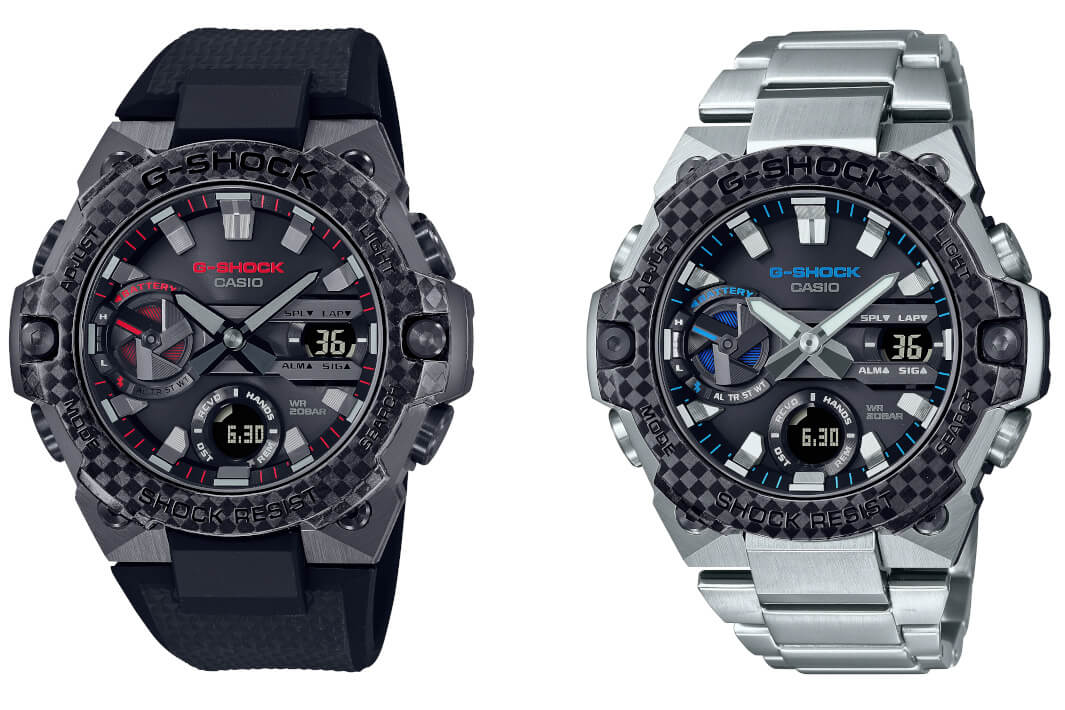 G-Shock GST-B400X-1A4 and GST-B400XD-1A2: Slim G-STEEL watches 