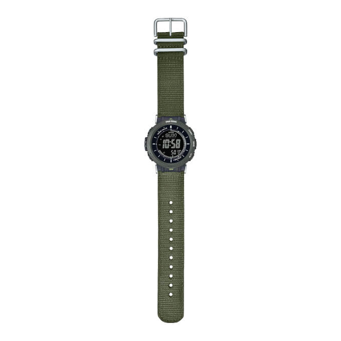 Pro Trek PRG-30B-3 & PRG-30B-4: Green and red cloth bands for the
