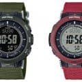 PRO TREK PRG-B30B-3 PRG-B30B-4 Red and Green with Cloth Band