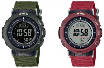 PRO TREK PRG-B30B-3 PRG-B30B-4 Red and Green with Cloth Band