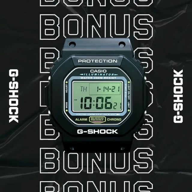 G-Shock DW-5600 Wall Clock