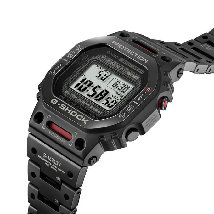 Mech-inspired G-Shock GMW-B5000TVA-1 Titanium Virtual Armor watch 
