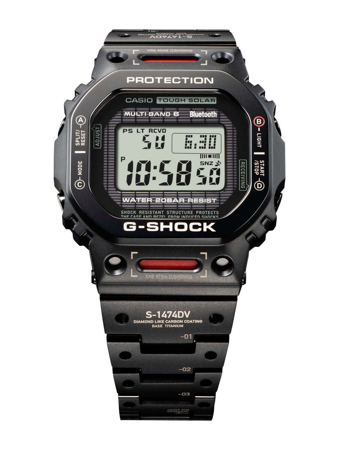 Mech-inspired G-Shock GMW-B5000TVA-1 Titanium Virtual Armor watch
