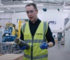 Casio U.K. visits the Toray carbon fiber factory