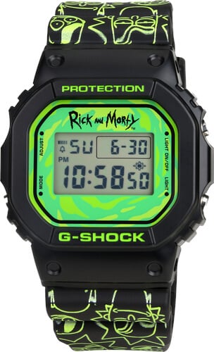 Rick and Morty x G-Shock DW5600RM21-1 Collaboration Watch