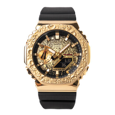 The Moon: G-Shock GM-2100MG-1A with 3D Textured Gold IP Stainless