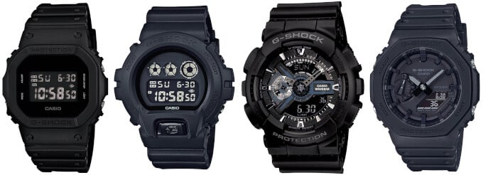 G-Shock Four Classic Masterpieces: 5600 6900 110 2100