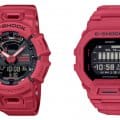 G-Shock GBA-900RD-4A and GBD-200RD-4 Step Counting Bluetooth Fitness Watches in Matte Red