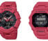 Matte Red G-Shock G-SQUAD GBA-900RD-4A and GBD-200RD-4