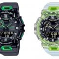 G-Shock GBA-900SM: GBA-900SM-1A3 & GBA-900SM-7A9 in skeleton black-green and white-green