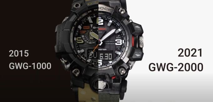 G-Shock Mudmaster GWG-2000 Versus GWG-1000