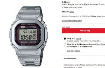 G-Shock MRGB5000D-1 at Macys.com Mistake