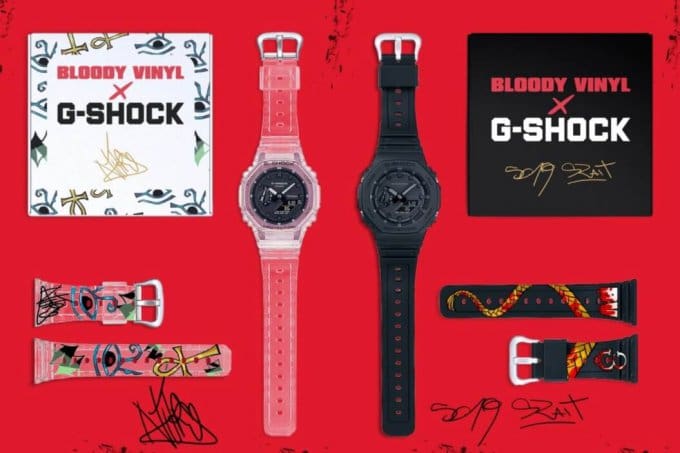 Bloody Vinyl x G-Shock GA-2100 Collaboration in Italy