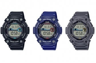 Casio WS-1300H with Tide and Moon Graph, 100-meter water resistance, 10-year battery