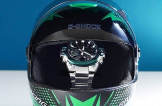 G-Shock Motorcycle Helmet Case Promotion with GST-B400CD-1A3PFT