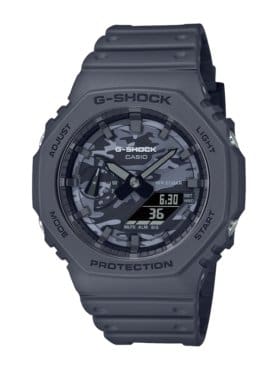 G-Shock GA-2100CA-8A Gray Camouflage