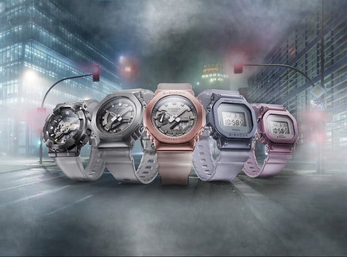 G-Shock Mystic Fog Series: GM-110MF-1A GM-2100MF-5A GM-5600MF-2 GM-S2100MF-1A GM-S5600MF-6