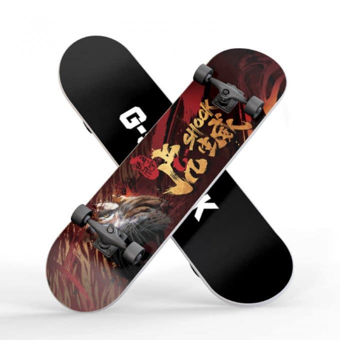 China had a G-Shock Golden Tiger skateboard giveaway