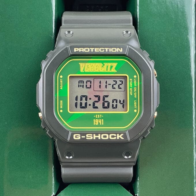 Toyota Verblitz x G-Shock DW-5600 for 80th Anniversary