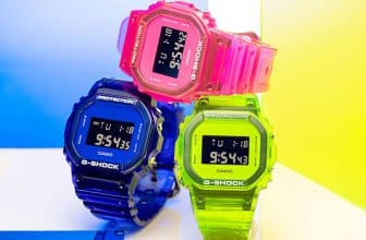 Limited jelly colors for My G-Shock customization in Japan