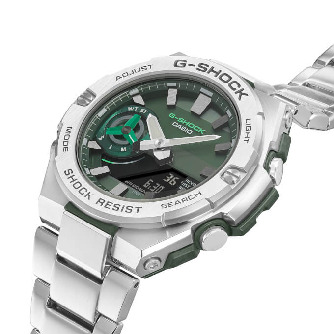 G-Shock G-STEEL GST-B500AD-3A Angle Green Resin