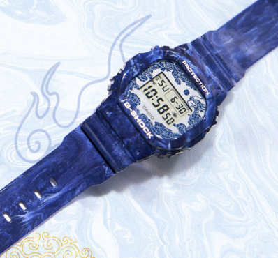 G-Shock DW-5600BWP-2 Blue and White Porcelain